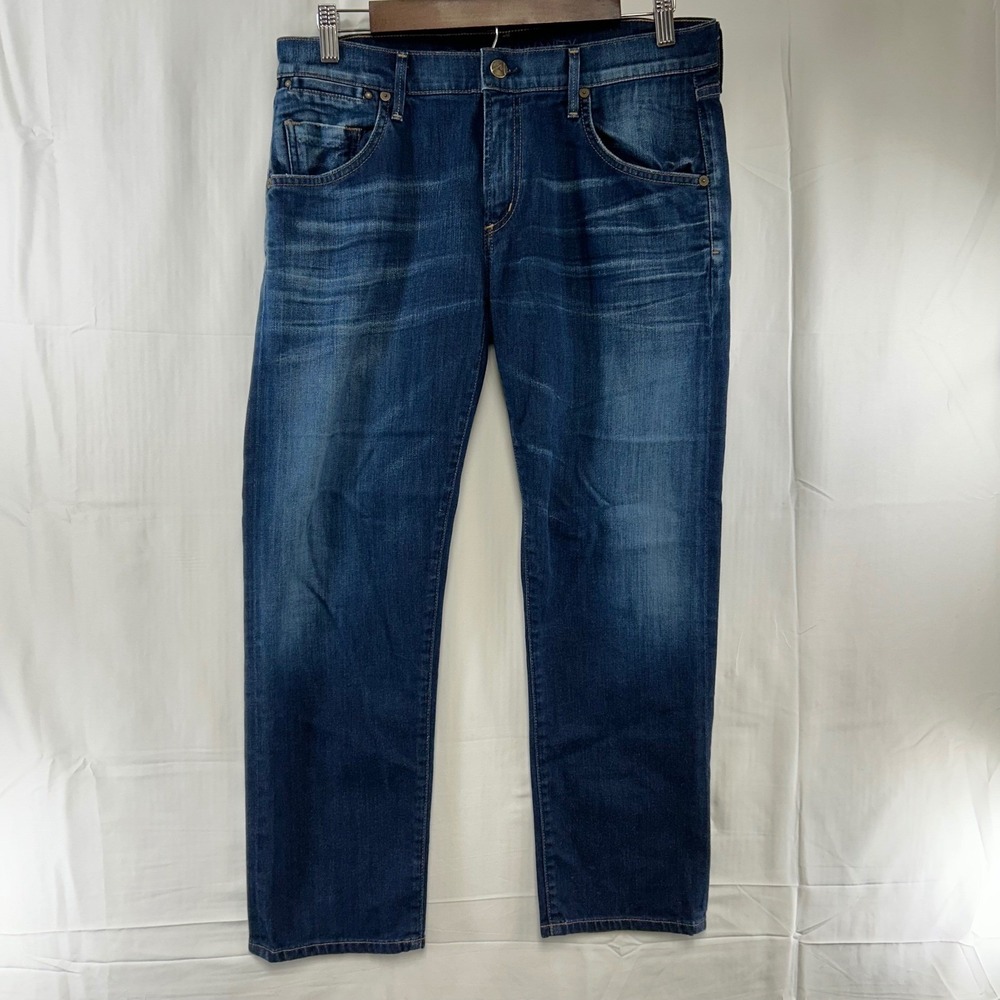 Citizens of Humanity Dylan Boy Jeans Womens 28 Blue Drop Rise Cropped 1254-876